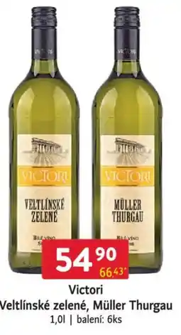 Qanto Victori Veltlínské zelené, Müller Thurgau nabídka