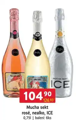 Qanto Mucha sekt rosé, nealko, ICE nabídka