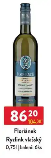 Qanto Floriánek Ryzlink vlašský nabídka