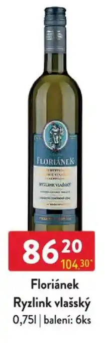 Qanto Floriánek Ryzlink vlašský nabídka