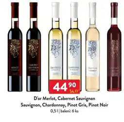 Qanto D'or Merlot, Cabernet Sauvignon Sauvignon, Chardonnay, Pinot Gris, Pinot Noir nabídka