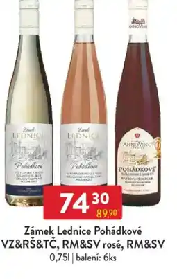Qanto Zámek Lednice Pohádkové VZ&RŠ&TČ, RM&SV rosé, RM&SV nabídka