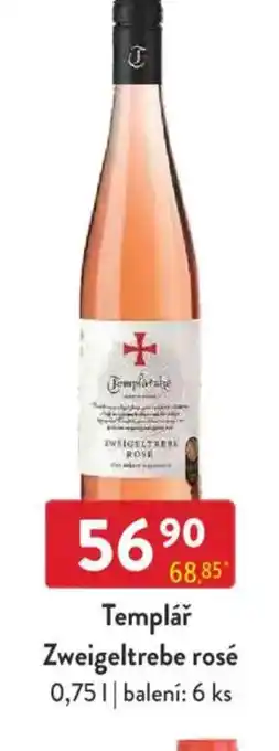 Qanto Templář Zweigeltrebe rosé nabídka