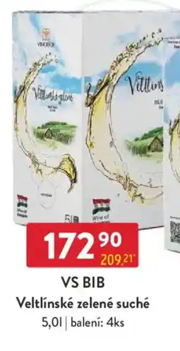 Qanto VS BIB Veltlínské zelené suché nabídka