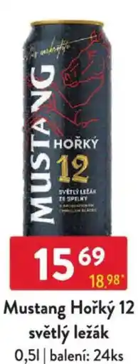 Qanto Mustang Hořký 12 světlý ležák nabídka