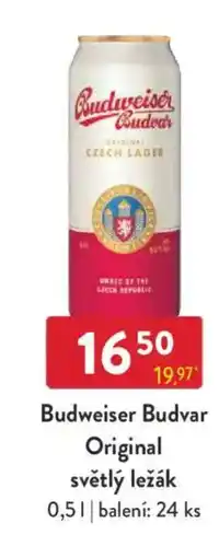 Qanto Budweiser Budvar Original světlý ležák nabídka