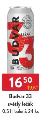 Qanto Budvar 33 světlý ležák nabídka