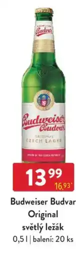 Qanto Budweiser Budvar Original světlý ležák nabídka