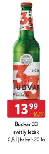 Qanto Budvar 33 světlý ležák nabídka