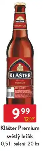 Qanto Klášter Premium světlý ležák nabídka