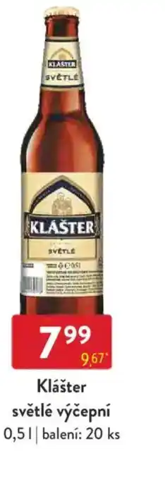 Qanto Klášter světlé výčepní nabídka