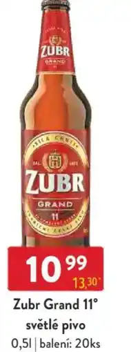 Qanto Zubr Grand 11° světlé pivo nabídka