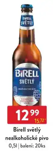 Qanto Birell světlý nealkoholické pivo nabídka