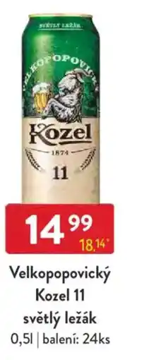 Qanto Velkopopovický Kozel 11 světlý ležák nabídka