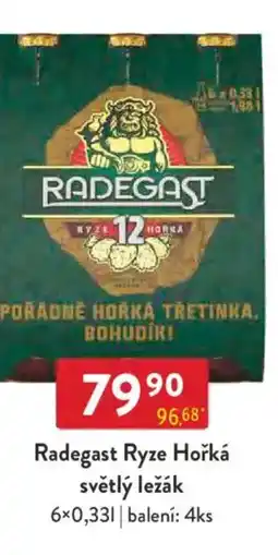 Qanto Radegast Ryze Hořká světlý ležák nabídka