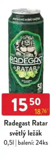 Qanto Radegast Ratar světlý ležák nabídka