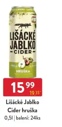Qanto Lišácké Jablko Cider hruška nabídka