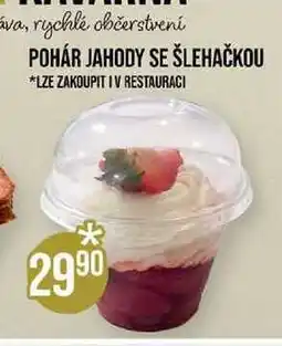 Jip POHÁR JAHODY SE ŠLEHAČKOU 1 ks nabídka
