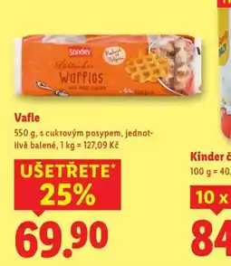 Lidl Vafle nabídka