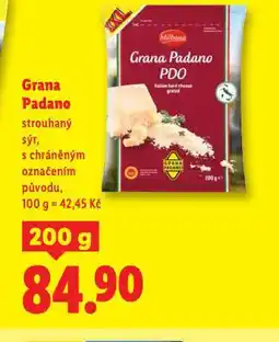 Lidl Grana padano strouhaný nabídka