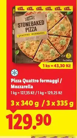 Lidl Pizza quattro formaggi nabídka