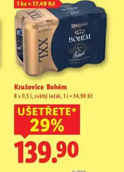 Lidl Krušovice bohém nabídka