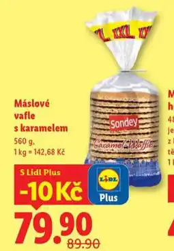 Lidl Máslové vafle s karamelem nabídka