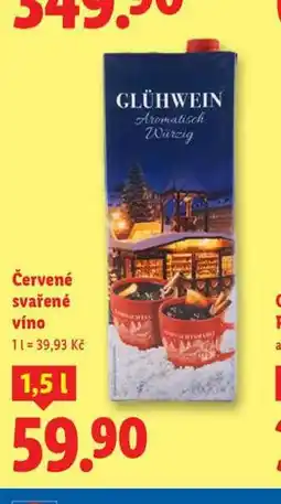 Lidl Červené svařené víno nabídka