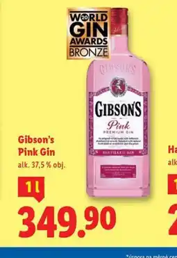 Lidl Gibson´s pink gin nabídka
