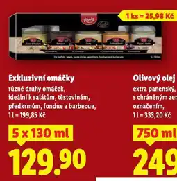 Lidl Exkluzivní omáčky nabídka