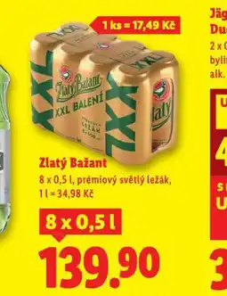 Lidl Pivo zlatý bažant nabídka