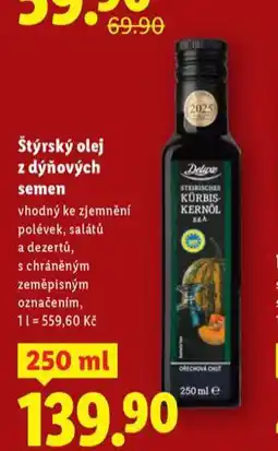 Lidl Štýrský olej z dýňových semen nabídka
