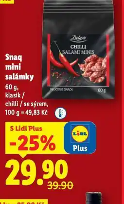 Lidl Snaq mini salámky nabídka