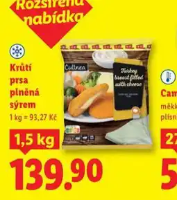 Lidl Krůtí prsa plněná sýrem nabídka