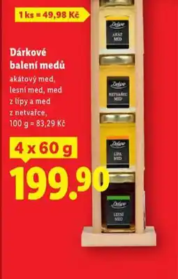 Lidl Dárkové balení medů nabídka
