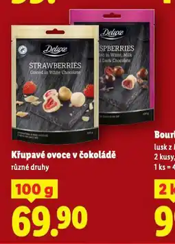 Lidl Křupavé ovoce v čokoládě nabídka