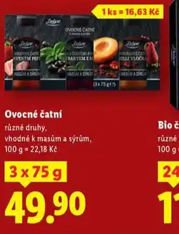 Lidl Ovocné čatní nabídka