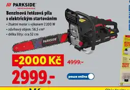 Lidl Benzínová řetězová pila s elektrickým startováním nabídka