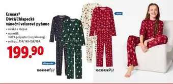 Lidl Dětské vánoční pyžamo nabídka