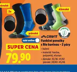 Lidl Funkční ponožky s bio bavlnou nabídka