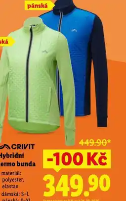 Lidl Pánská hybridní termo bunda nabídka