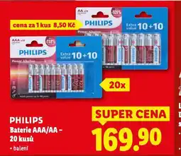Lidl Philips baterie nabídka