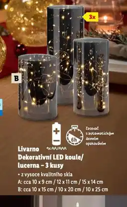 Lidl Dekorativní led koule nabídka