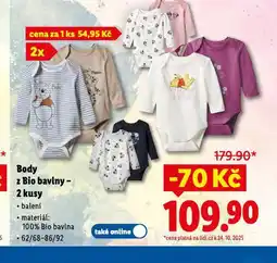 Lidl Body s bio bavlnou nabídka