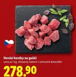 Lidl Hovězí kostky na guláš nabídka