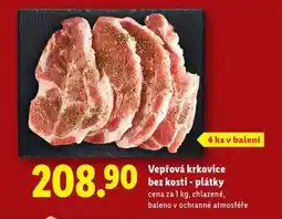 Lidl Vepřová krkovice bez kosti - plátky nabídka