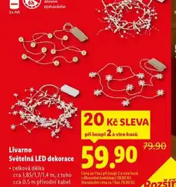 Lidl Světelná led dekorace nabídka