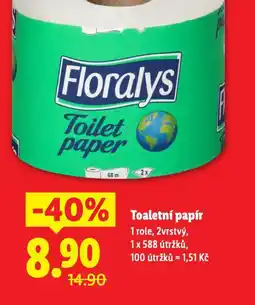 Lidl Floralys toaletní papír nabídka