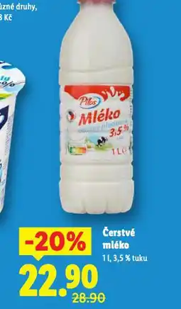 Lidl Čerstvé mléko 3,5% nabídka