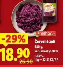 Lidl Červené zelí nabídka